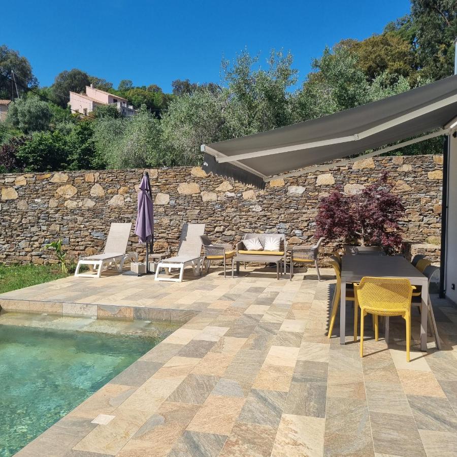 Rez De Villa Avec Piscine Privee, Wifi, Jardin Cloture Penta di Casinca Buitenkant foto
